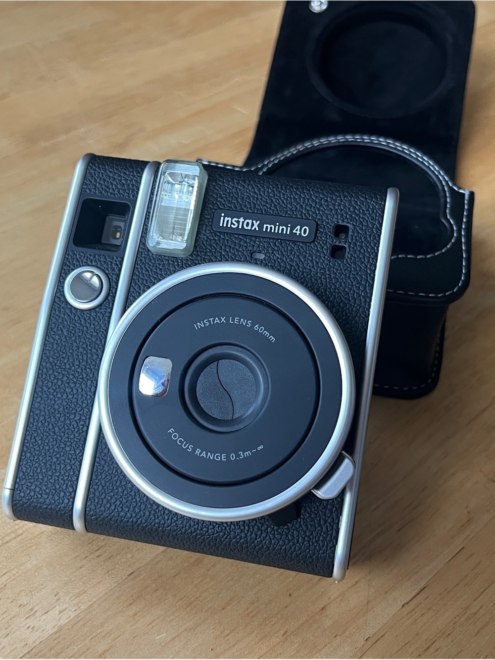 Fujifilm Instax Mini 40 Black with Silver Accents Instant Camera